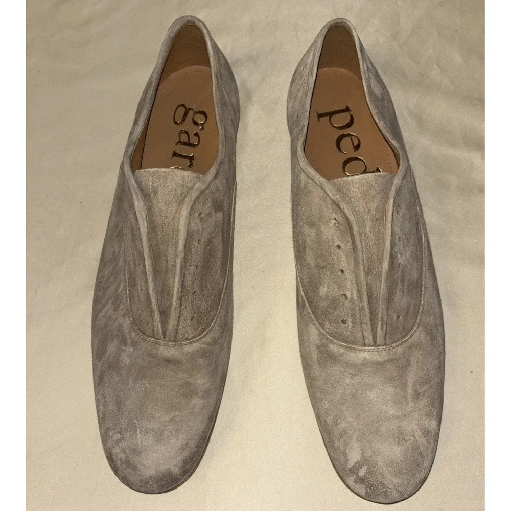 $650 Pedro Garcia Gerti 42 *read* Water-Resistant Oxford Truffle Bessie Suede
